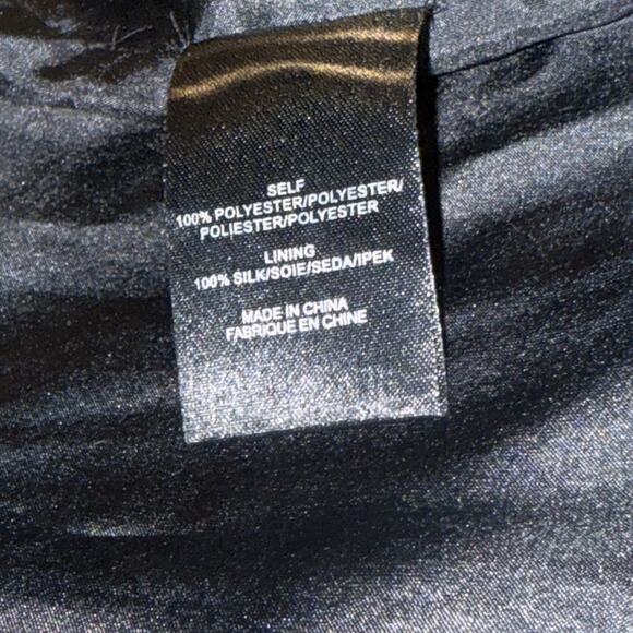 Tibi Flume Asymmetrical Silk Lined Wrap Sleeveless Maxi Halter Dress 8 Black - Picture 10 of 16